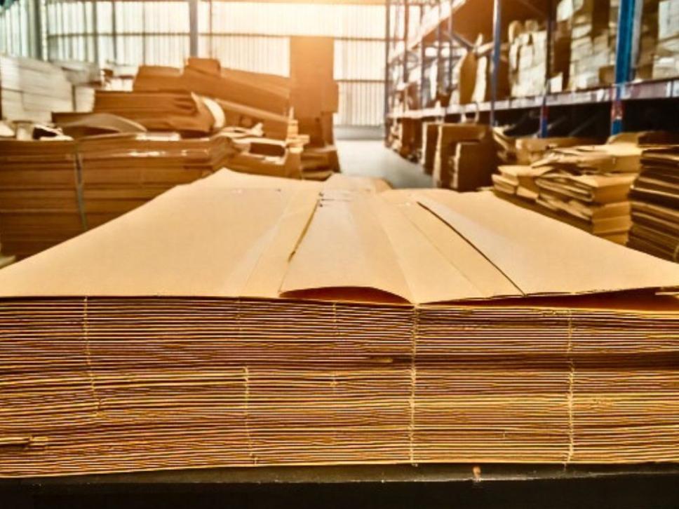Hojas de papel kraft o liners para paletizar mercancía