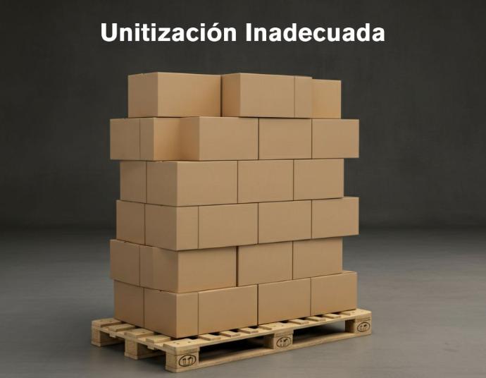 Unitización incorrecta o acomodamiento inadecuado 