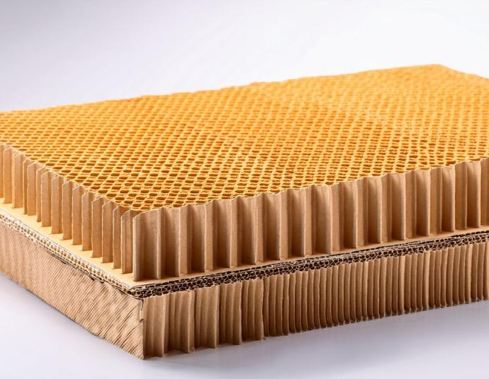 Usos del cartón honeycomb o nido de abeja